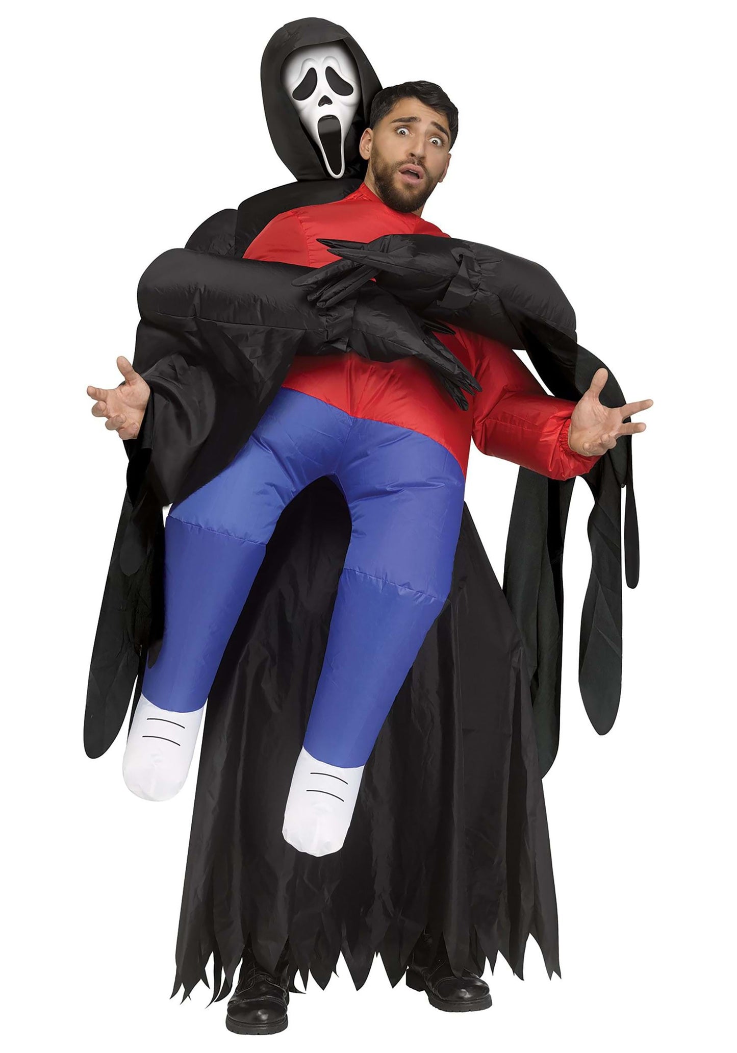 Ghost Face Piggyback Inflatable Adult