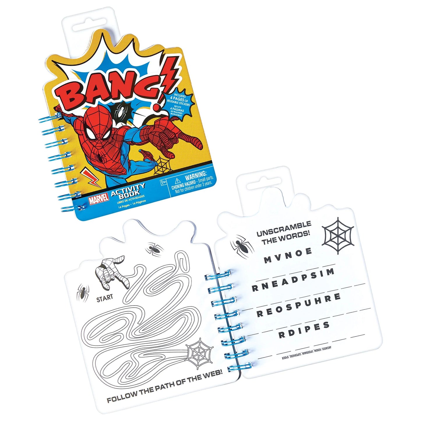 Cahier d'activités d'autocollants Spider-Man - Marvel's Spider-Man