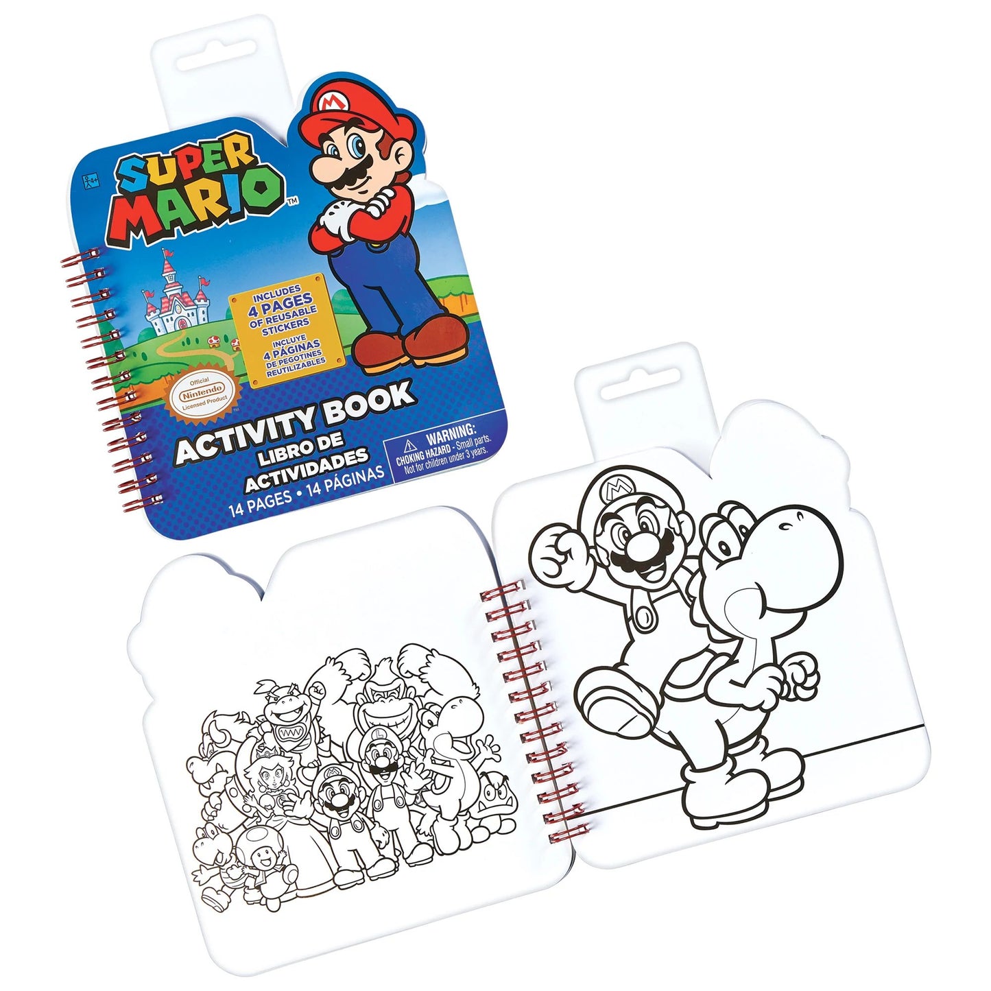 Cahier d'activités d'autocollants Super Mario - Super Mario Bros