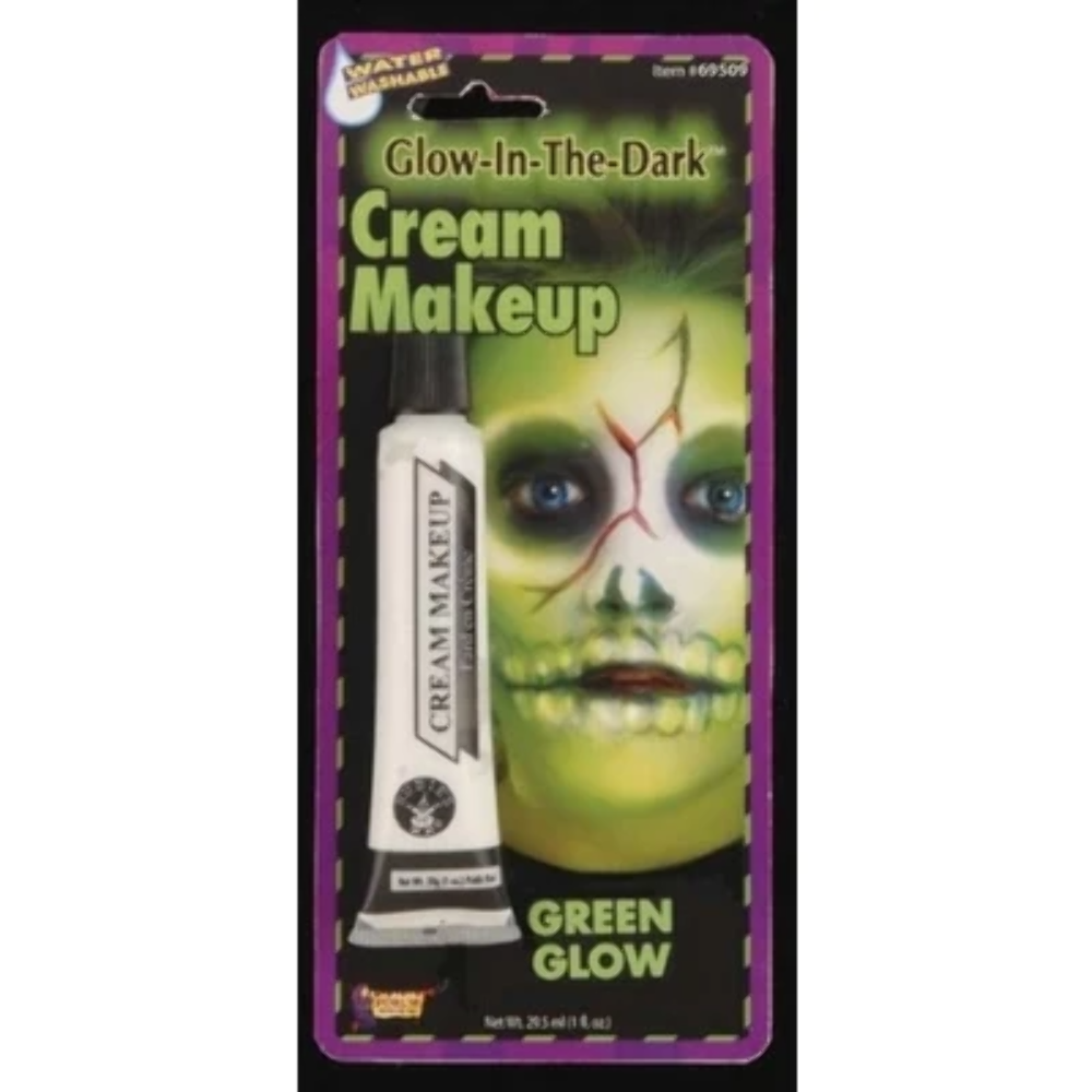 Maquillage crème phosphorescent vert