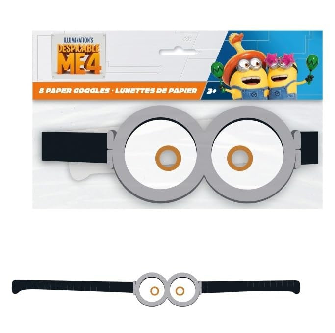 Minions Paper Goggles 8 Piece Pack - Minions Despicable Me