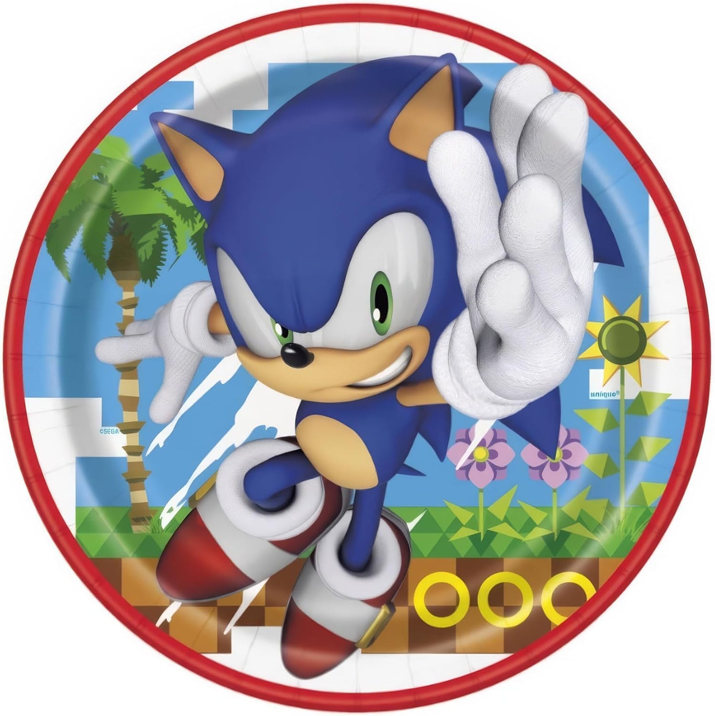Round Dinner Plates 9" - Sonic The Hedgehog