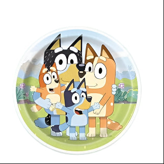 Round Dinner Plates 9" - Bluey