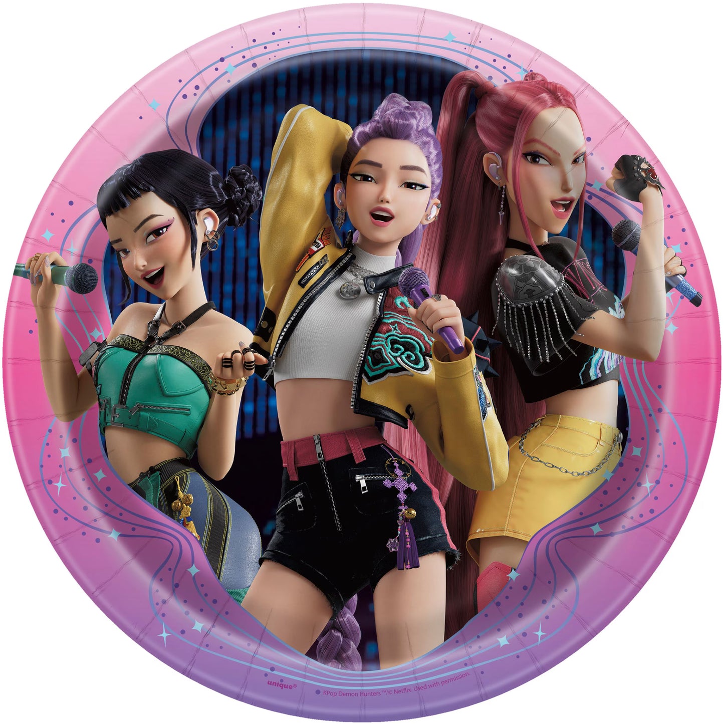 Round Dinner Plates 9" - KPop Demon Hunters