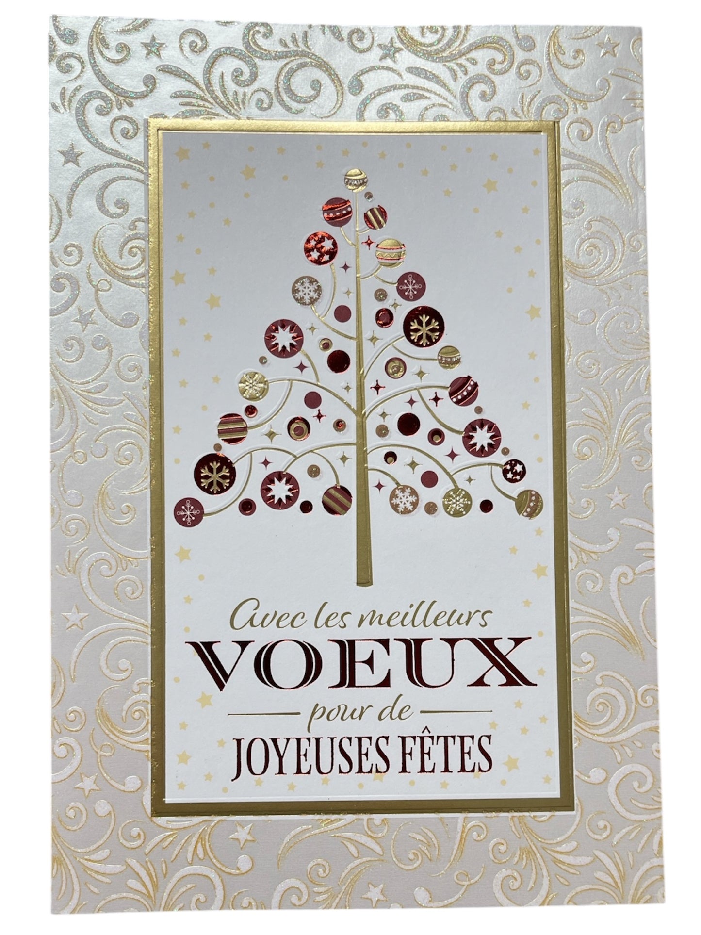 Carte De Souhait - Avec Les Meilleurs Voeux Pour De Joyeuses Fêtes