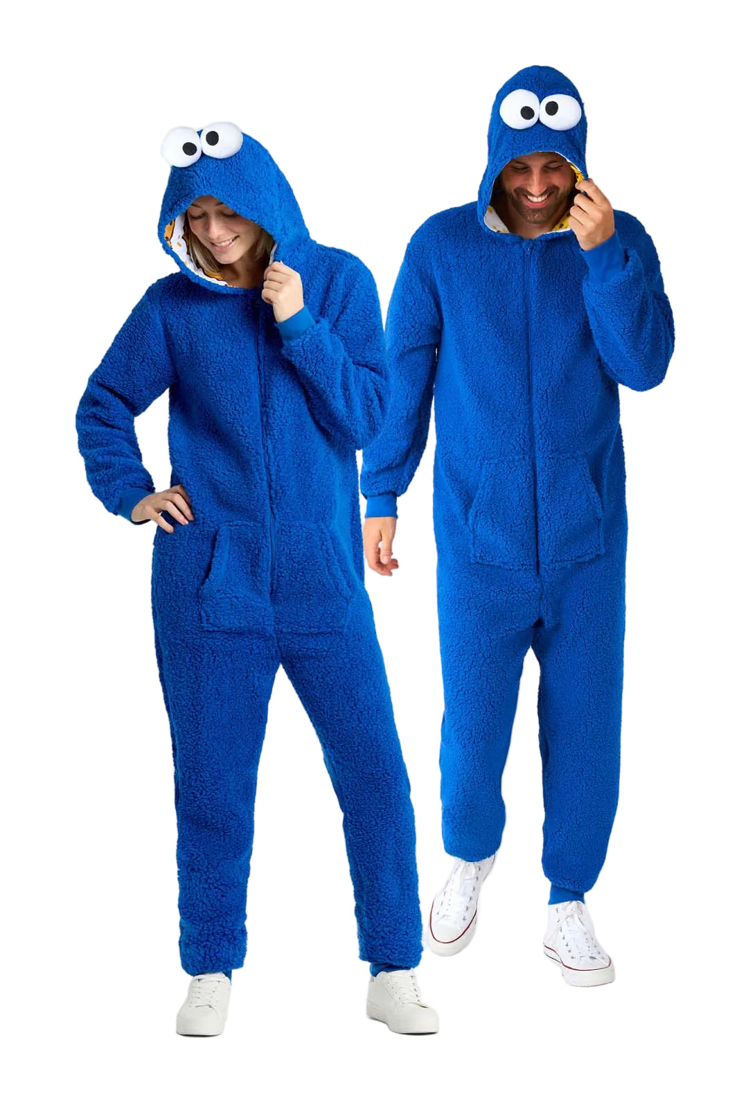 Cookie Monster Adult Onesie - Sesame Street