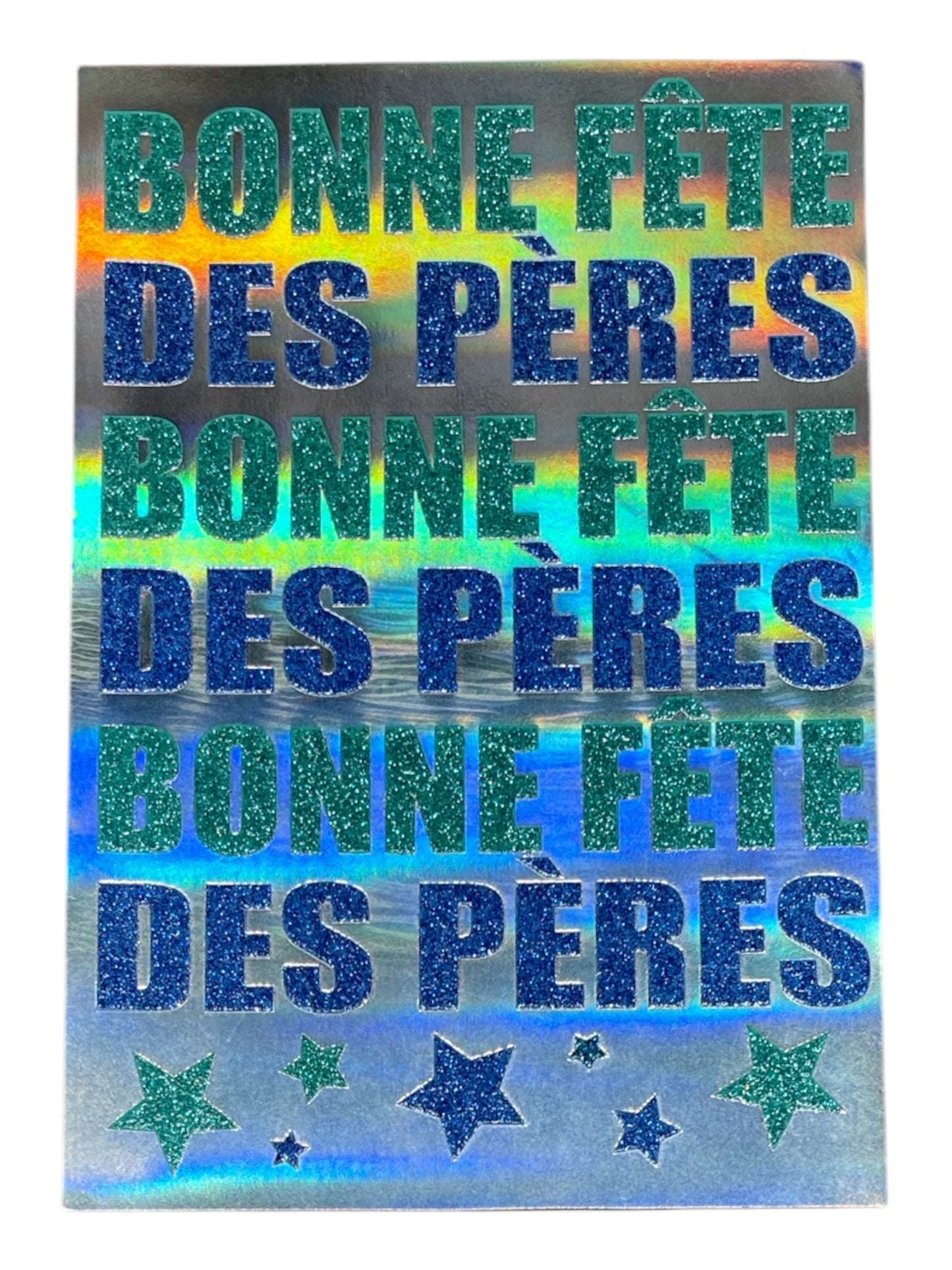 Carte De Souhait - Bonne Fête Des Pères Sapphire/Émeraude