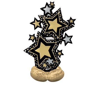 M.52" Star Cluster Black & Gold Airloonz