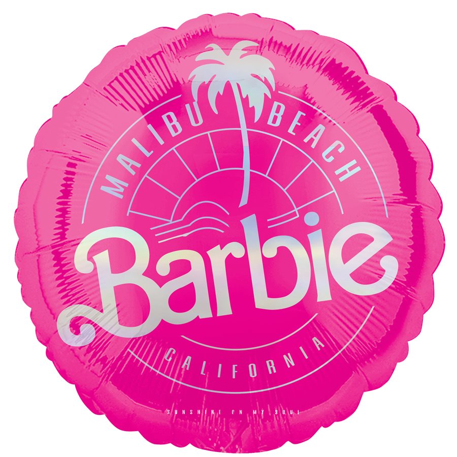 M. 18" Barbie Malibu Beach - Microfoil Balloon