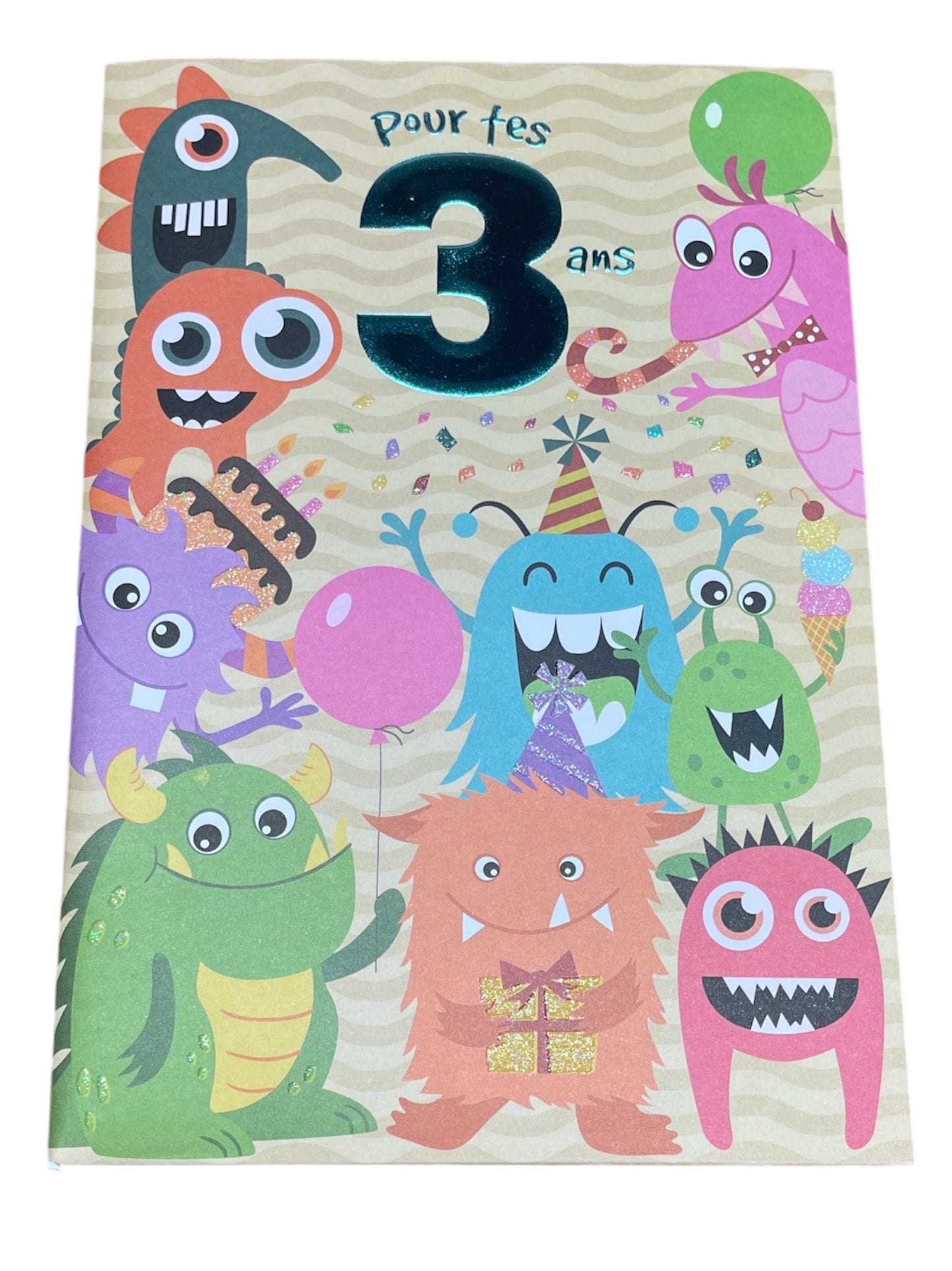 Carte De Souhait - Fête 3 Ans