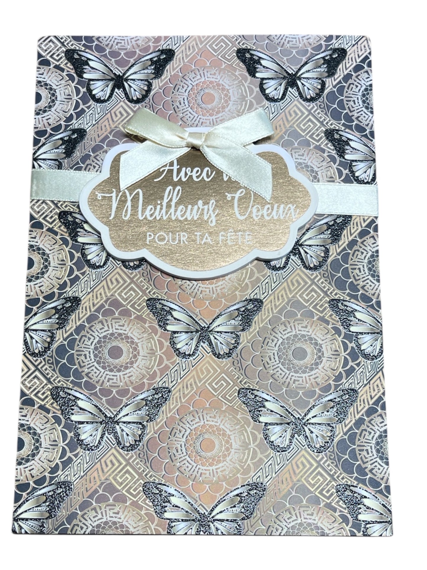 Carte De Souhait - Avec Les Meilleurs Voeux Pour Ta Fête