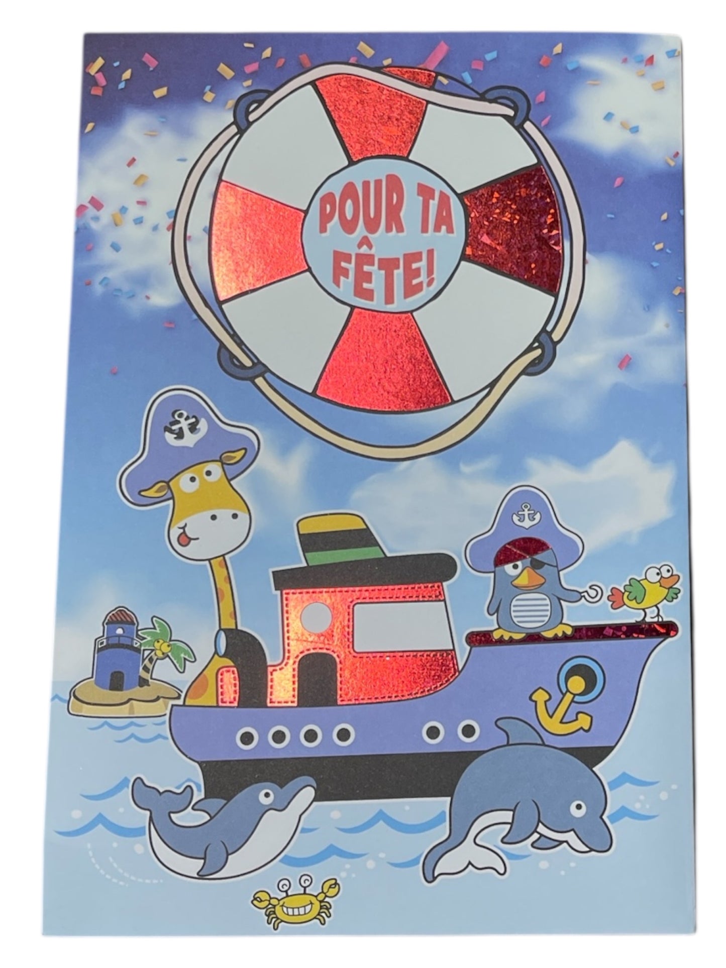 Carte De Souhait - Pour Ta Fête Navire Garçon