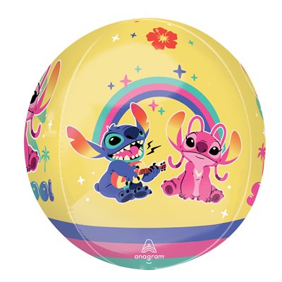 M. 15" Stitch & Angel "Stay Cool" Orbz - Stitch