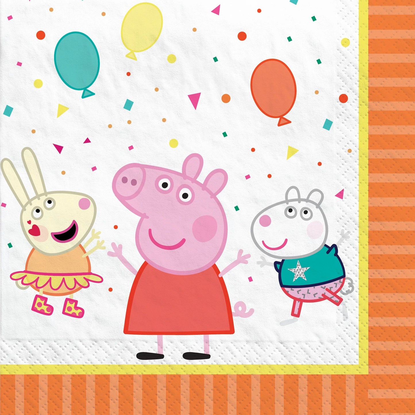 Peppa Pig Confetti Party Napkins - Luncheon Napkins 13''