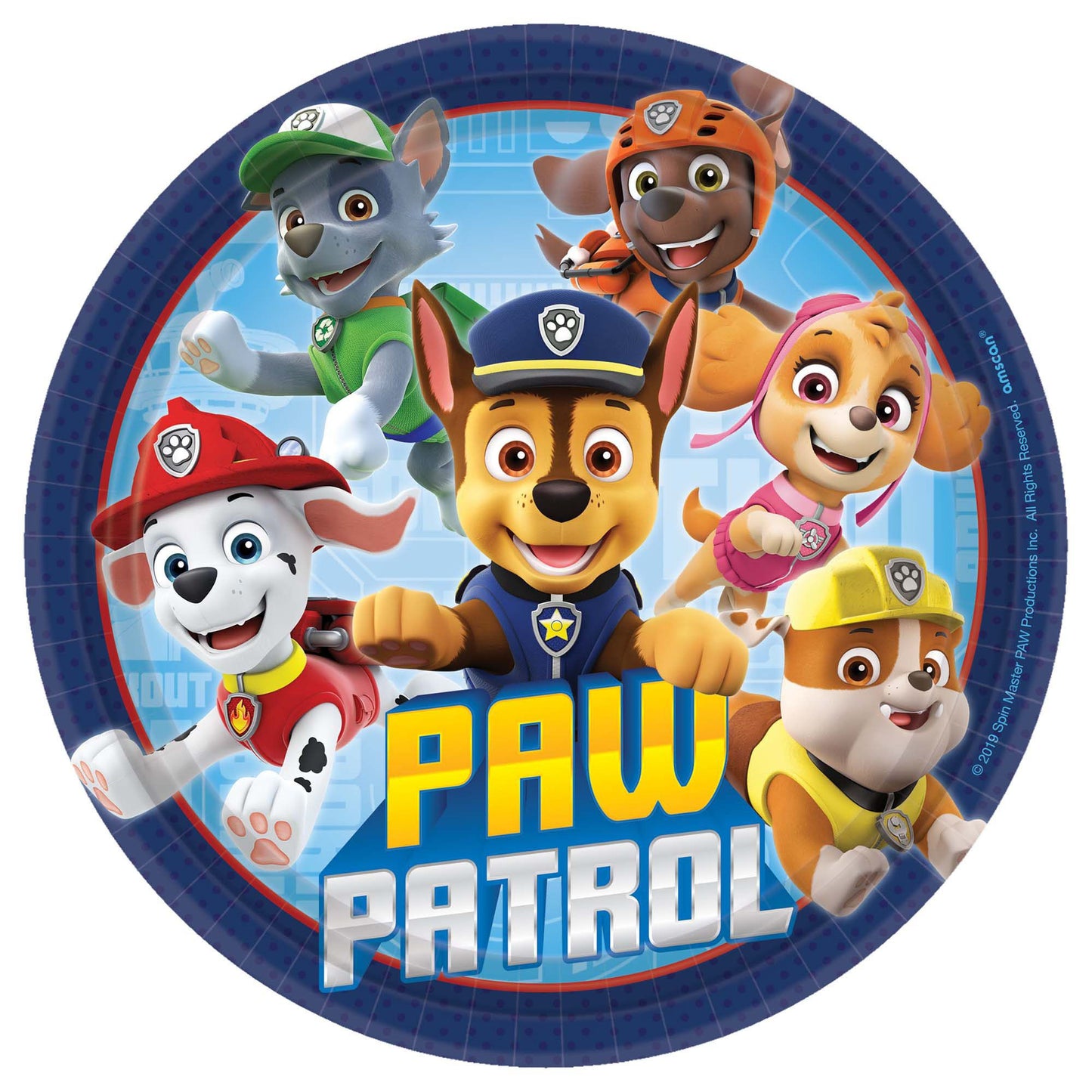 Round Plates Paw Patrol Adventures - Dessert Plates 7"