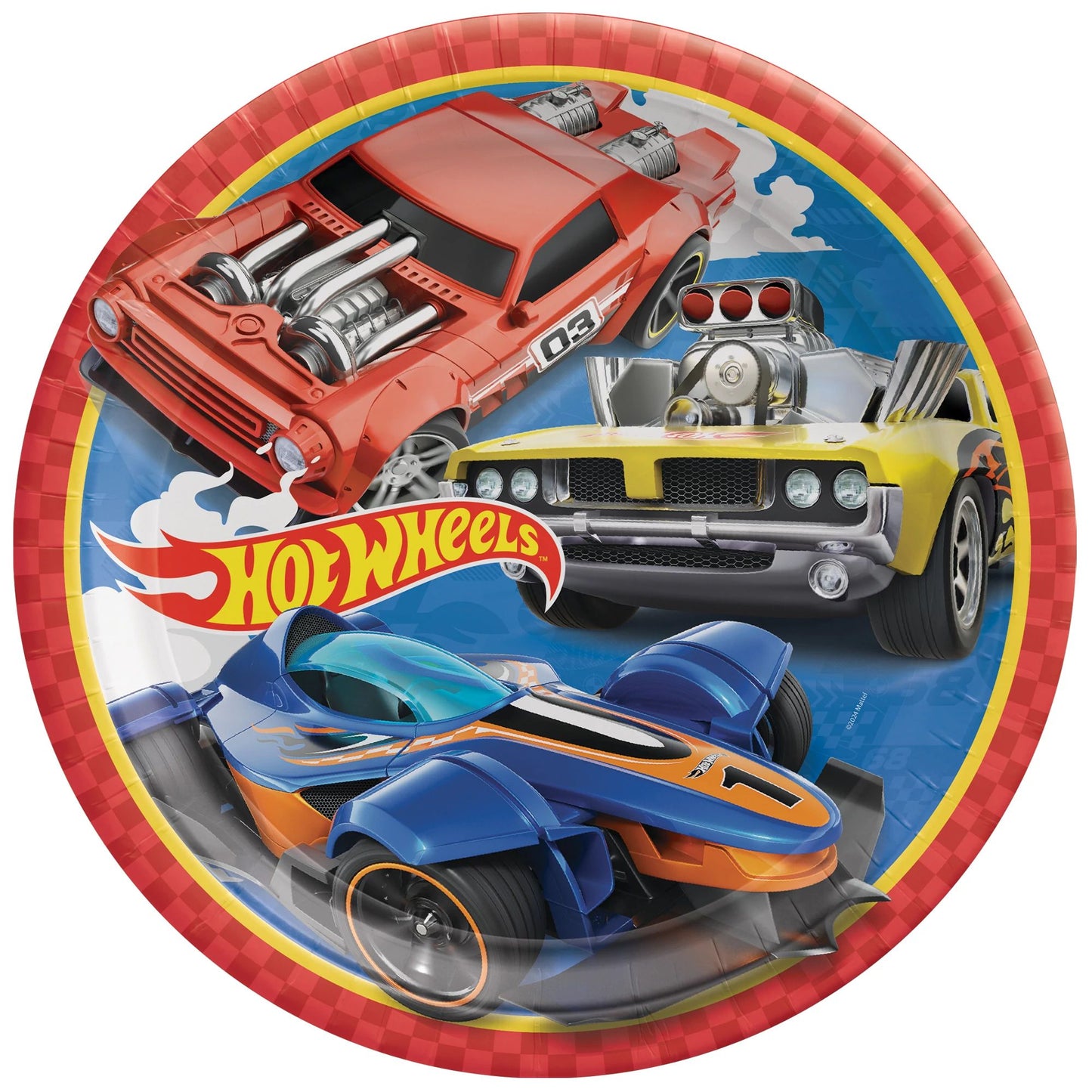 Assiettes plates 9" - Hot Wheels