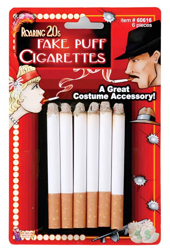 Paquet de 6 cigarettes factices