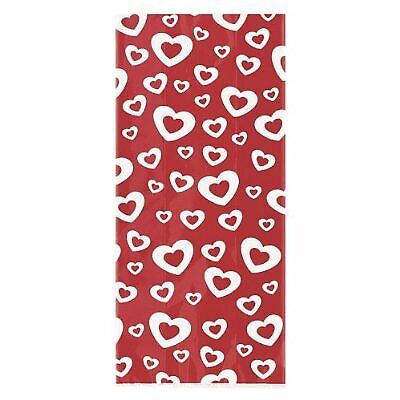 Sachets en cellophane « Cœur enflammé » pour la Saint-Valentin (lot de 20)