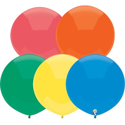 B. Grands ballons de 17 po style carnaval - Assortiment standard