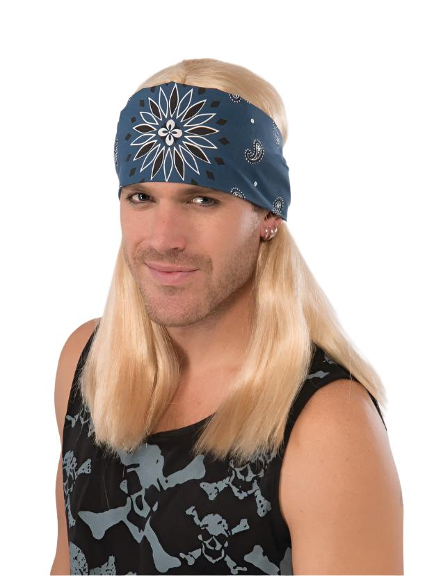 Rockstar Wig With Bandana