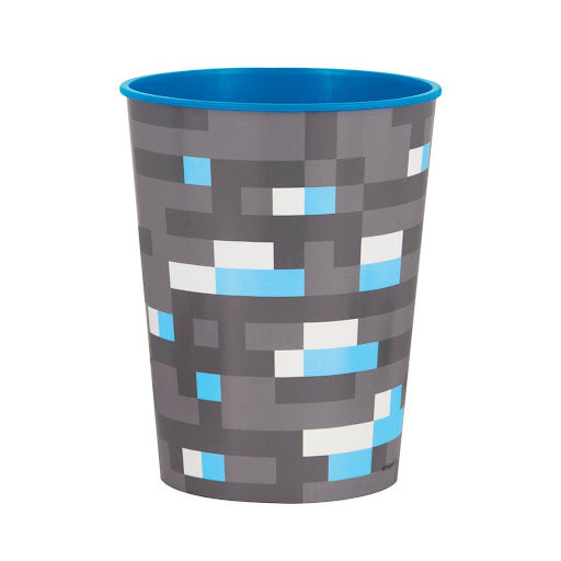 16oz Diamond Ore Plastic Cups - Minecraft