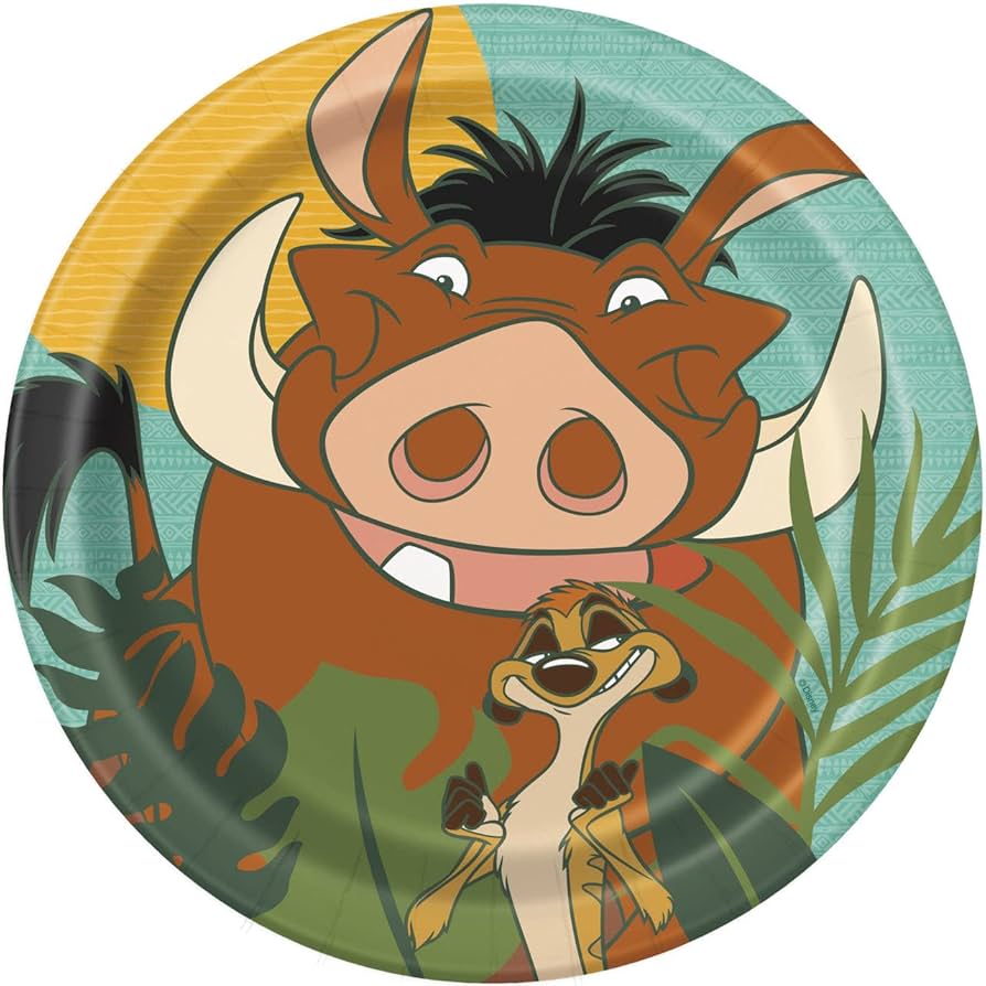 Round Dessert Plates 7" - Lion King