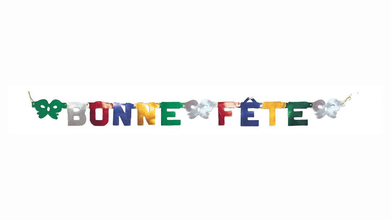 Bonne Fête Deluxe Multicolor Banner