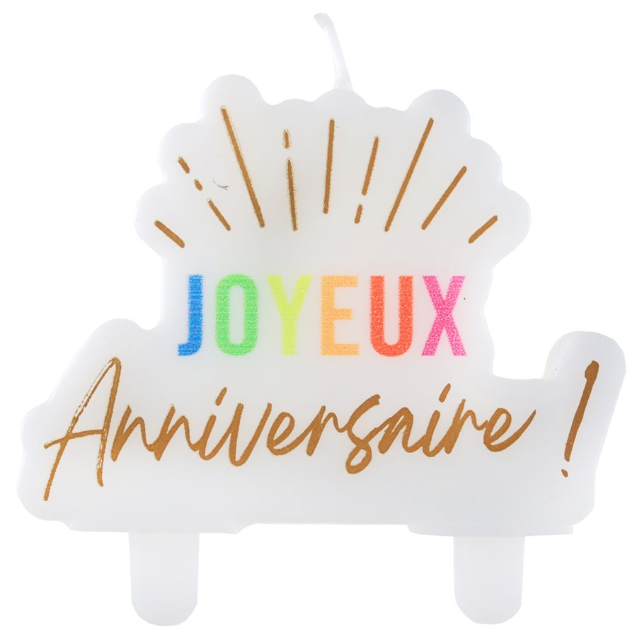 Bougie Anniversaire Festicolor