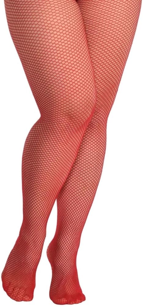 Fishnet Pantyhose Red