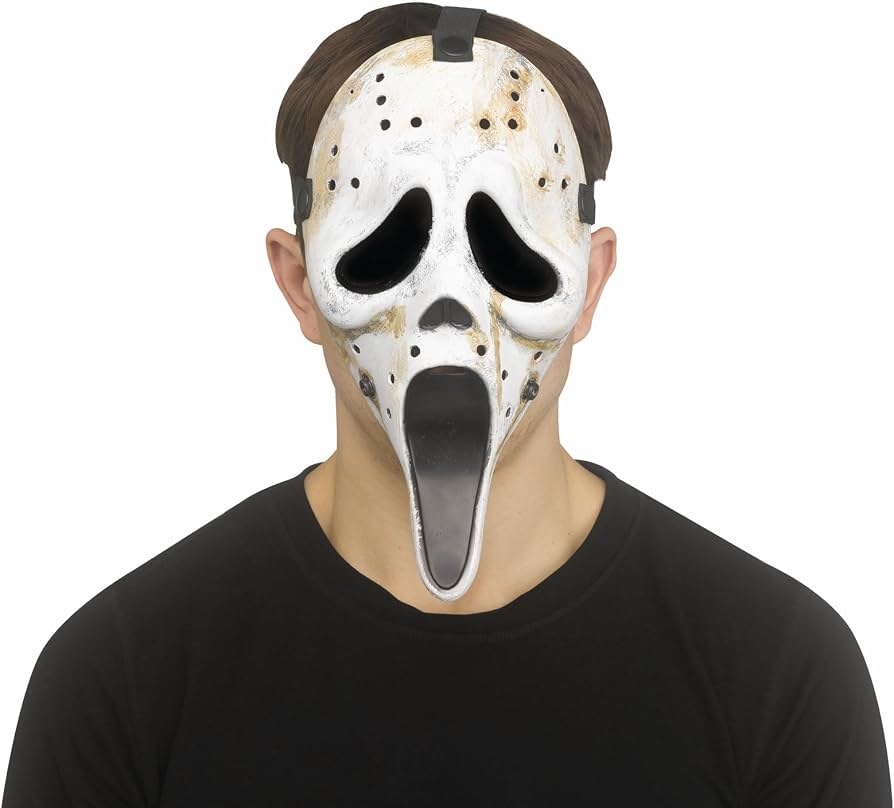 Ghostface Hockey Mask Distressed