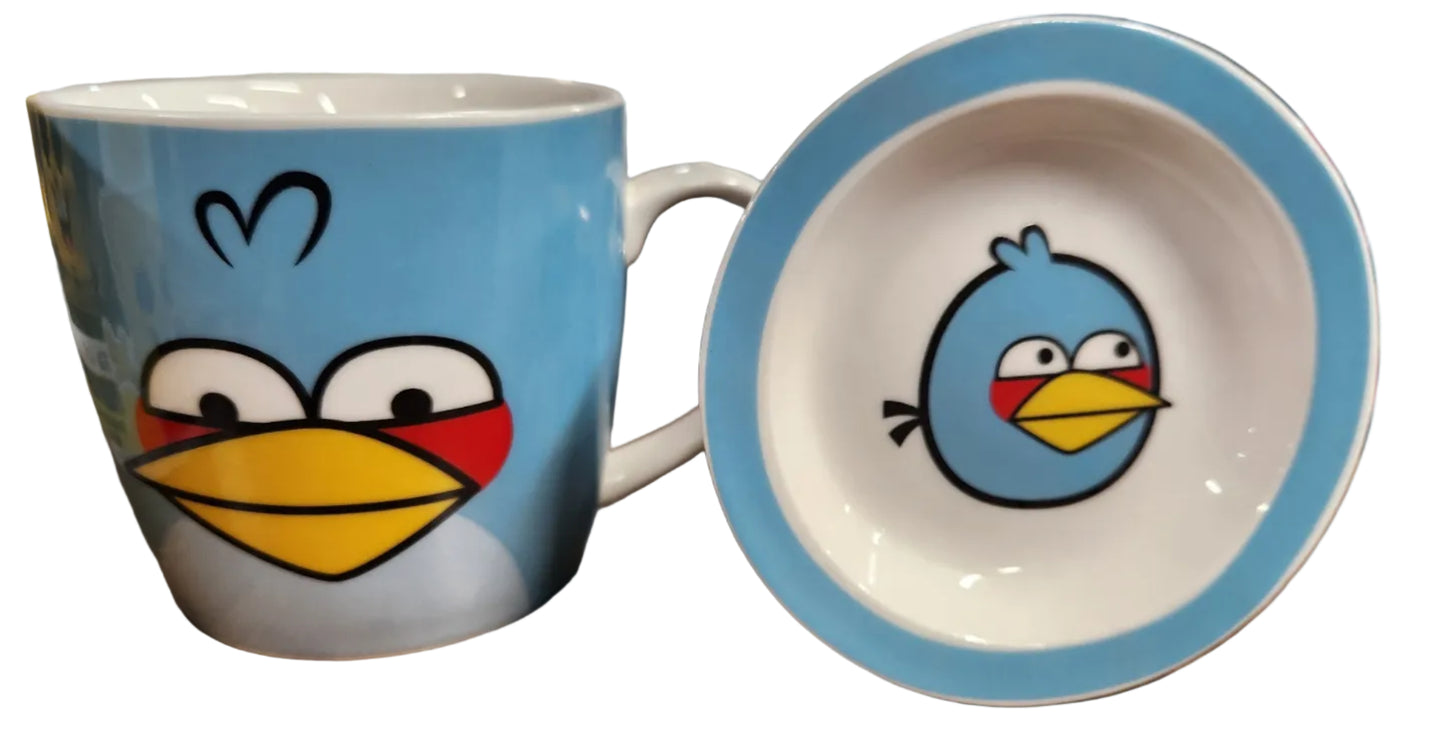 Angry Birds Ceramic Mug & Small Plate - Angry Birds