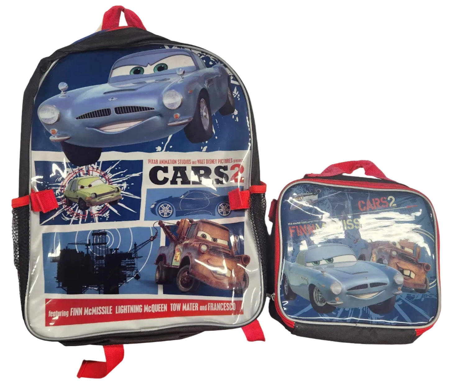 School Bag & Lunch Box Kit - Cars 2