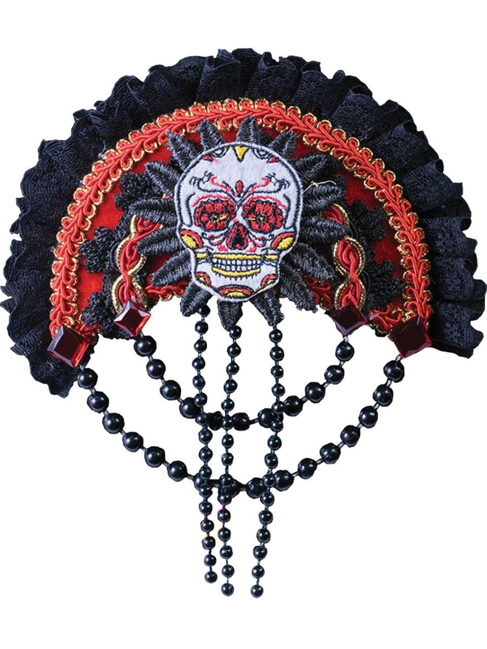 Day Of Dead Skull Hair Clip