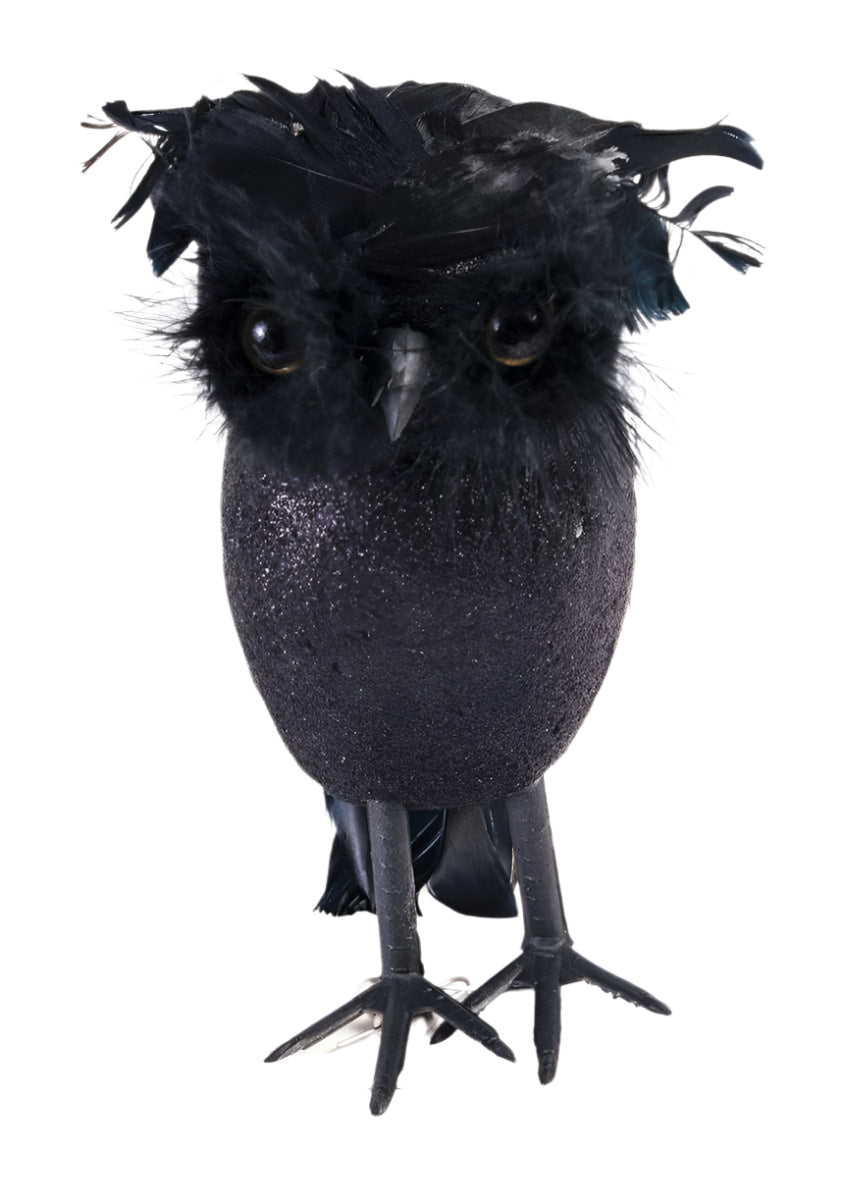 Black Glitter Owl