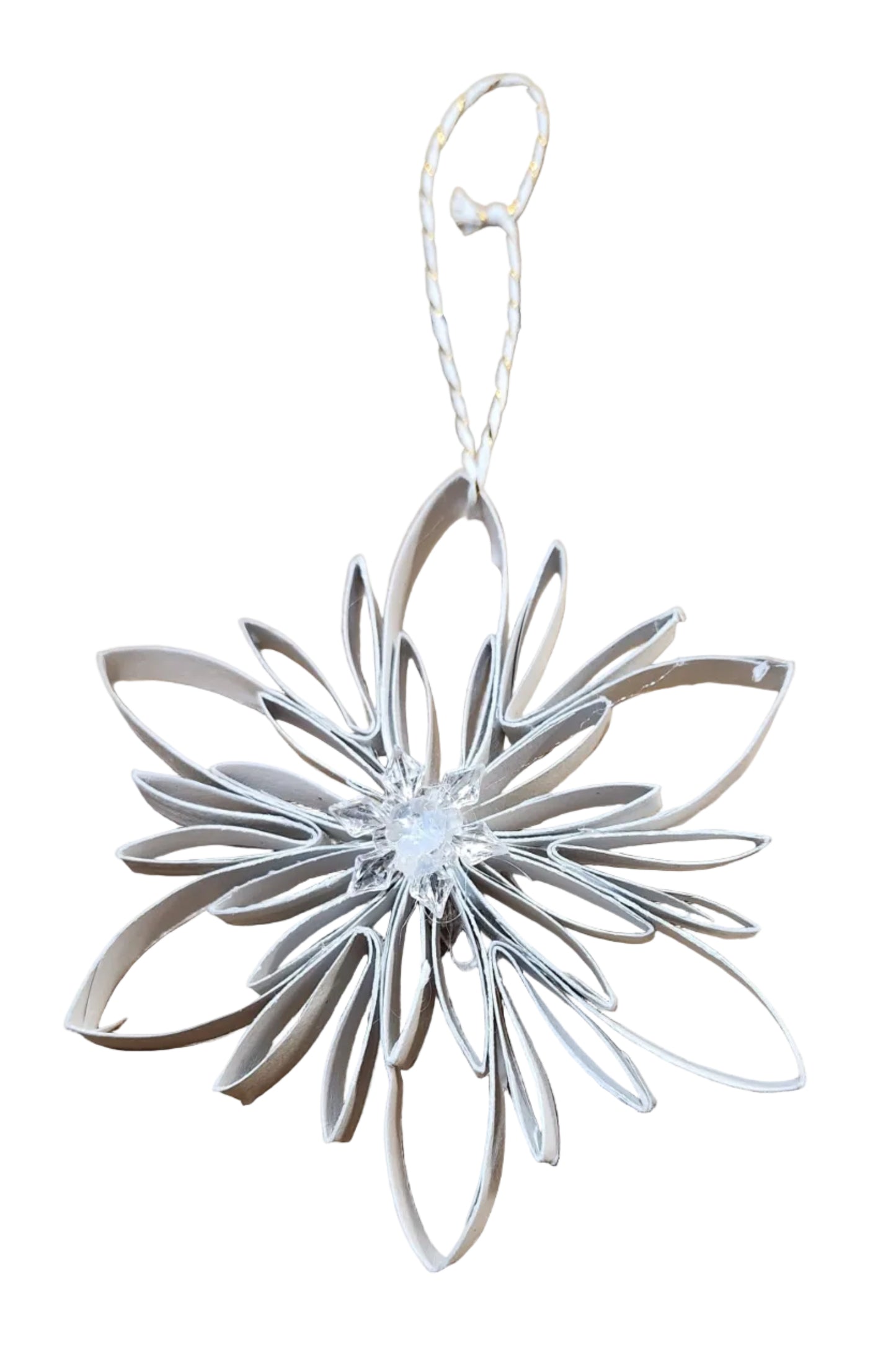 Cardboard Handmade Snowflake Ornament