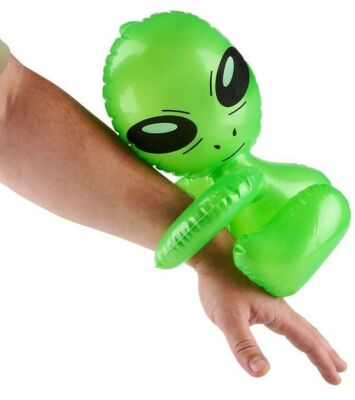 "Hug Me" Inflatable Green Alien