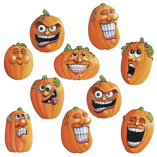 Assorted Wacky Pumpkin Cutouts