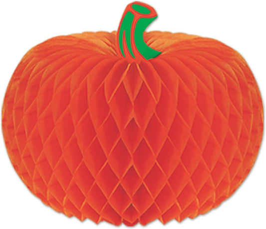 Large Pumpkin Honeycomb Decoration
