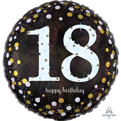 M.18" Sparkling Happy Birthday