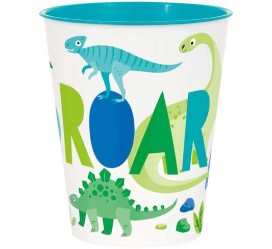 Dino Plastic Cups (4 Piece Pack) 10 Oz - Roar