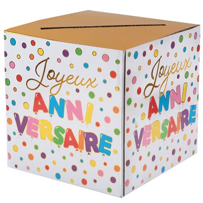Tirelire Anniversaire Ballon Multicolore