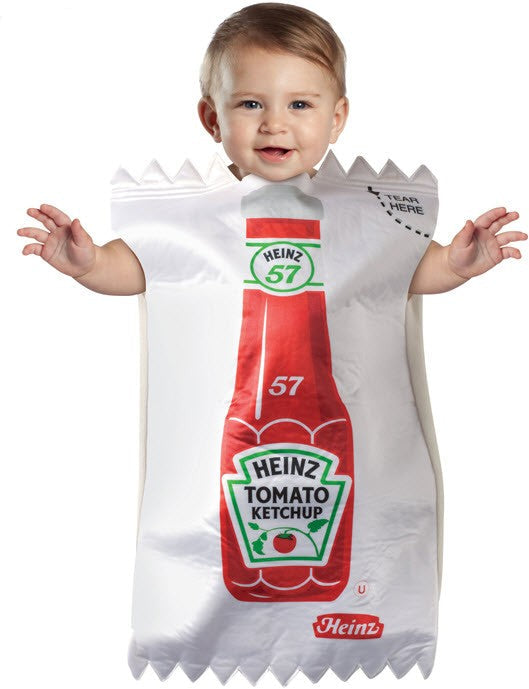 Guirlande de sachets de ketchup