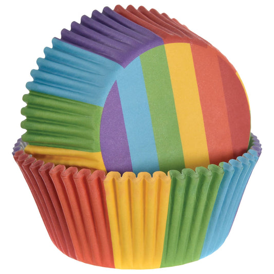 Rainbow Baking Cups 48 Pack