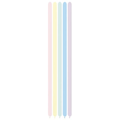 260 Torsion Fashion Assorted Pastel Colors - 50 Piece Pack