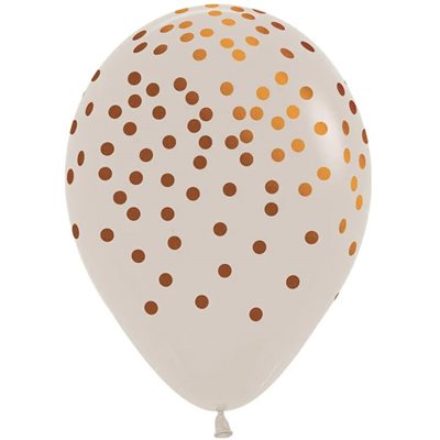 B. 11" Copper Confetti All Over White Sand