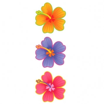 Hibiscus Flower Cutouts