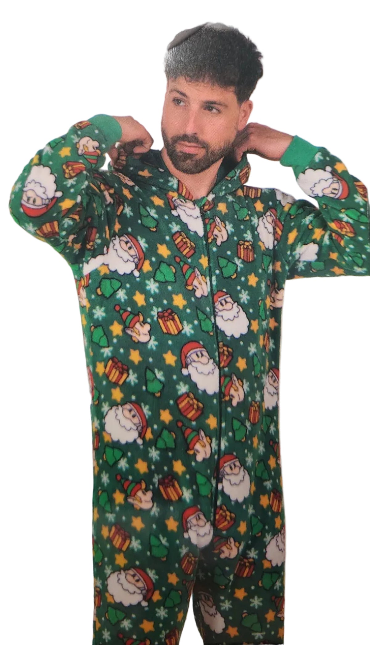 Green Santa Elves - Adult Onesie
