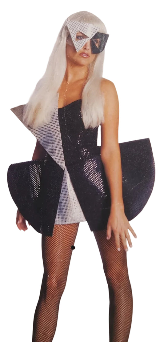 Robe noire à paillettes - Lady Gaga