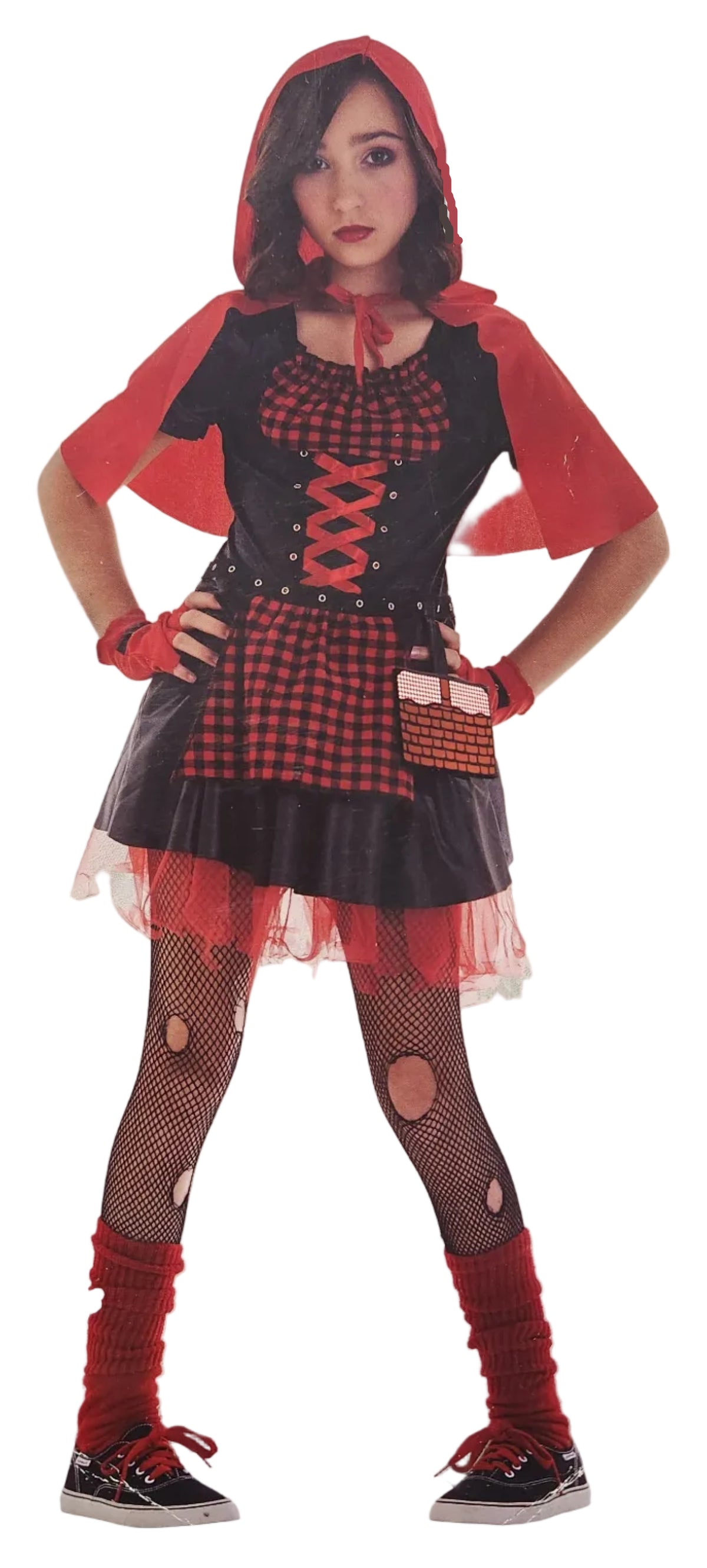 Costume de Petit Chaperon Rouge pourri pour enfant