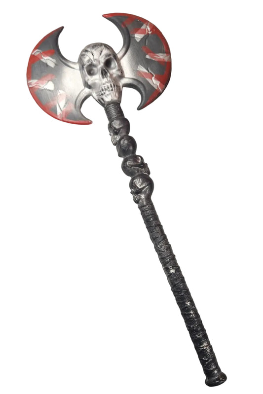 Double Sided Bloody Skull Axe